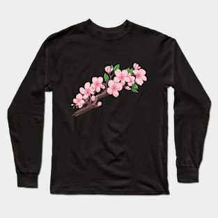 Cherry Blossom Branch - Anime Shirts Long Sleeve T-Shirt